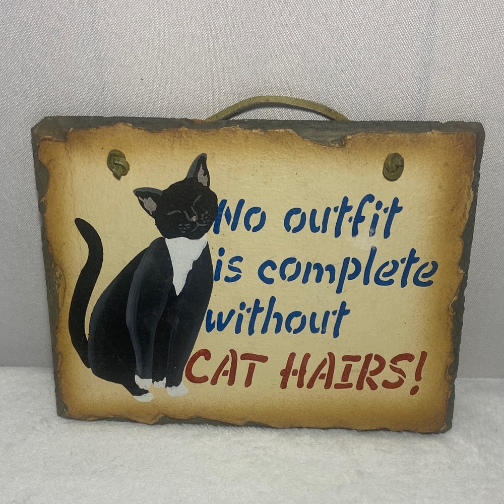 Wall Stone Plaque  Cat